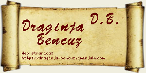 Draginja Bencuz vizit kartica